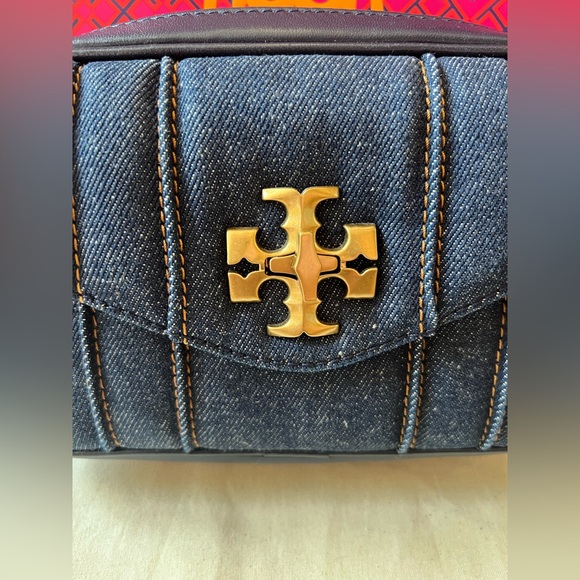 Tory Burch Kira Denim Mini Camera Bag - Picture 4 of 13